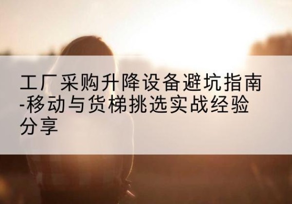 大理移动式升降机怎么选-工厂采购升降设备避坑指南-移动与货梯挑选实战经验分享